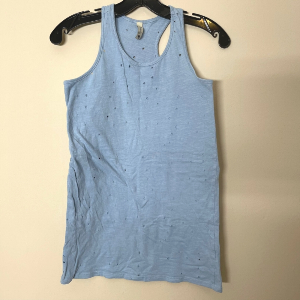 POMELO Girl's Distressed Tank Top, size L